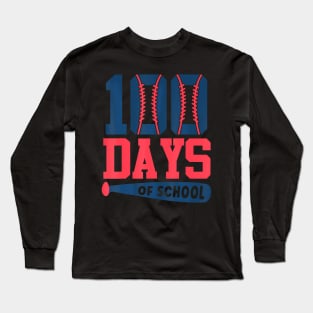 100Th Day Of School Teacher Kids 100 Days Of School Long Sleeve T-Shirt